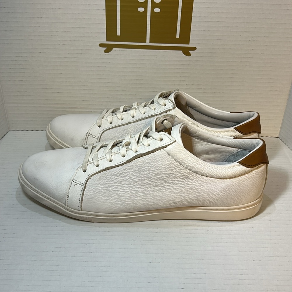 NWOT Allen Edmonds Courtside White Leather Sneakers - New sz 12D - Picture 4 of 8